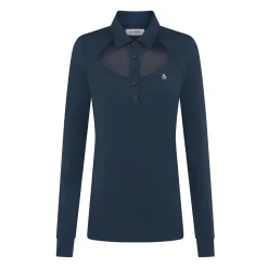 Original Penguin Tröjor Dam-OP Ls Polo With Mesh Yo Black-Iris