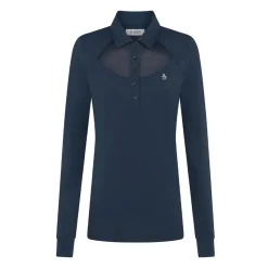 Original Penguin Tröjor Dam-OP Ls Polo With Mesh Yo Black-Iris