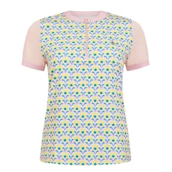 Original Penguin Pikétröjor Dam-OP Ss Lattice Zip Mock Charm-Pink