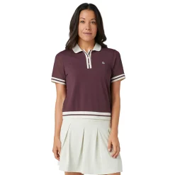 Original Penguin Pikétröjor Dam-OP Ss Waist Length Colo Mauve-Wine