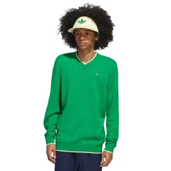 Adidas Golf Originals Tröjor Herr-Ori F Knit Sweater Grön Green