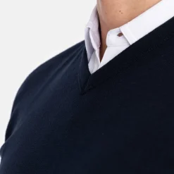 Ivanhoe Tröjor Herr-PD Slipover Blå Navy (022)