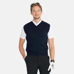 Ivanhoe Tröjor Herr-PD Slipover Blå Navy (022)