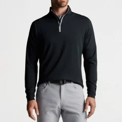 Peter Millar Tröjor Herr-Perth Performance Quarter-Zip Svart Black