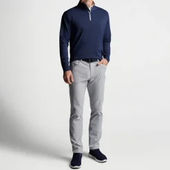 Peter Millar Tröjor Herr-Perth Performance Quarter-Zip Blå Navy