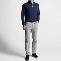 Peter Millar Tröjor Herr-Perth Performance Quarter-Zip Blå Navy