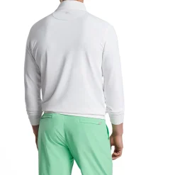 Peter Millar Tröjor Herr-Perth Performance Quarter-Zip Vit White
