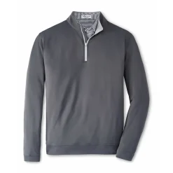 Peter Millar Tröjor Herr-Perth Performance Quarter-Zip Grå Iron