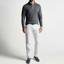 Peter Millar Tröjor Herr-Perth Performance Quarter-Zip Grå Iron