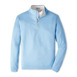 Peter Millar Tröjor Herr-Perth Performance Quarter-Zip Blå Cottage Blue