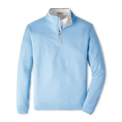 Peter Millar Tröjor Herr-Perth Performance Quarter-Zip Blå Cottage Blue