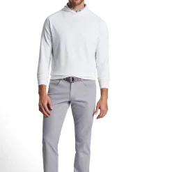 Peter Millar Tröjor Herr-Pine Performance Hood Vit White