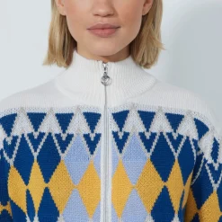 Daily Sports Tröjor Dam-Placed Argyle Unlined Vit White