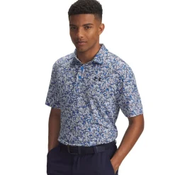 Under Armour Pikétröjor Herr-Playoff 3.0 Printed Polo Blue Atlantis (402)