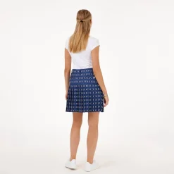 Func Factory Skorts & Kjolar-Pleat Blue Print (845)