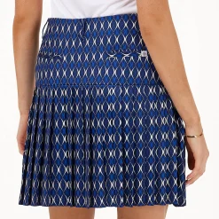 Func Factory Skorts & Kjolar-Pleat Blue Print (845)