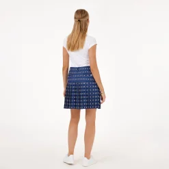 Func Factory Skorts & Kjolar-Pleat Blue Print (845)