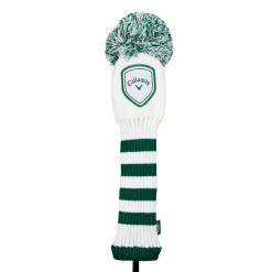Callaway Headcovers-Pom Pom Headcover Driver 25 White-Green