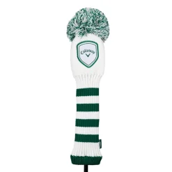 Callaway Headcovers-Pom Pom Headcover Driver 25 White-Green
