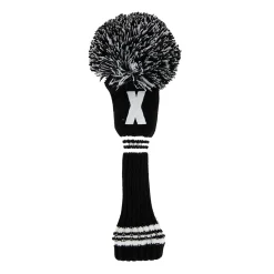 PRG Headcovers-PomPom Heacover Hybrid Svart Vit Svart/Vit