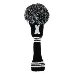 PRG Headcovers-PomPom Heacover Hybrid Svart Vit Svart/Vit