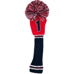 PRG Headcovers-PomPom Headcover Driver Blå Röd Blå/Röd
