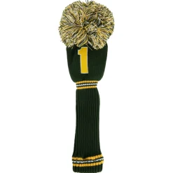 PRG Headcovers-PomPom Headcover Driver Grön Gul Grön/Gul