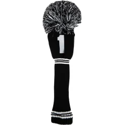 PRG Headcovers-PomPom Headcover Driver Svart Vit Svart/Vit