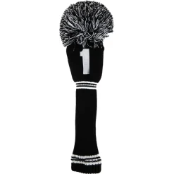 PRG Headcovers-PomPom Headcover Driver Svart Vit Svart/Vit