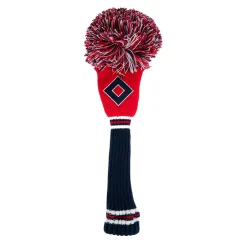 PRG Headcovers-PomPom Hedcover FW Blå Röd Blå/Röd