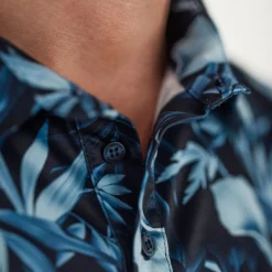 Func Factory Pikétröjor Herr-Printed Navy Print (840)