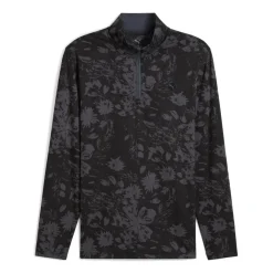 Puma Tröjor Herr-Pure 2.0 Rose 1/4 Zip Black-Strong Gray