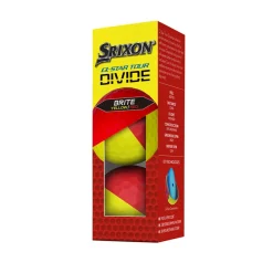 Srixon Spinn-/Kontrollbollar-Q-Star Tour Divide Gul Röd Yellow/Red