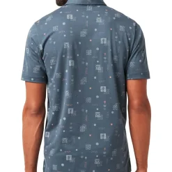 Travis Mathew Pikétröjor Herr-Quick Trip Mood Indigo-Vintage