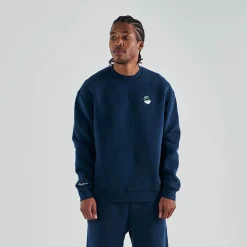 Malbon Golf Tröjor Herr-Range Cooper Sweatshirt Blå Navy