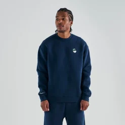 Malbon Golf Tröjor Herr-Range Cooper Sweatshirt Blå Navy