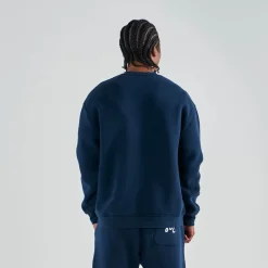 Malbon Golf Tröjor Herr-Range Cooper Sweatshirt Blå Navy