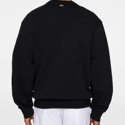 J.Lindeberg Tröjor Herr-Roberto Crewneck JL x Kangol Svart Black