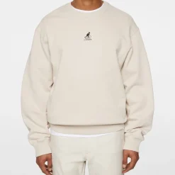J.Lindeberg Tröjor Herr-Roberto Crewneck JL x Kangol Moonbeam