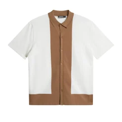 J.Lindeberg Pikétröjor Herr-Rue Knitted Polo Shirt Vit White