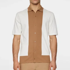 J.Lindeberg Pikétröjor Herr-Rue Knitted Polo Shirt Vit White