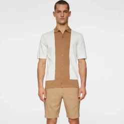 J.Lindeberg Pikétröjor Herr-Rue Knitted Polo Shirt Vit White