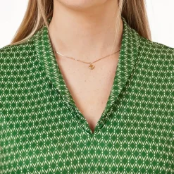 Func Factory Skorts & Kjolar-Sandy Green Zic-Zac (867)