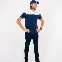 Cutter & Buck Pikétröjor Herr-Seabeck Blå Vit Navy/Vit (58000)