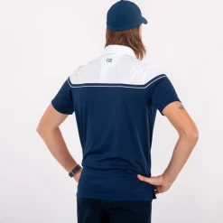 Cutter & Buck Pikétröjor Herr-Seabeck Blå Vit Navy/Vit (58000)