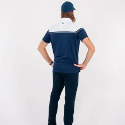 Cutter & Buck Pikétröjor Herr-Seabeck Blå Vit Navy/Vit (58000)