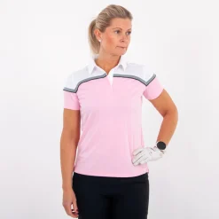 Cutter & Buck Pikétröjor Dam-Seabeck Rosa Vit Rosa/Vit (21000)