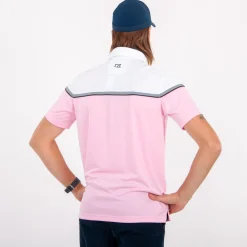 Cutter & Buck Pikétröjor Herr-Seabeck Rosa Vit Ljusrosa/Vit (21000)