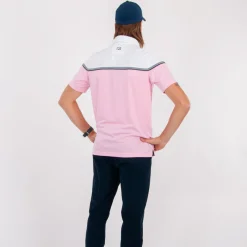 Cutter & Buck Pikétröjor Herr-Seabeck Rosa Vit Ljusrosa/Vit (21000)