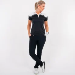 Cutter & Buck Pikétröjor Dam-Seabeck Svart Vit Svart/Vit (9900)